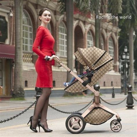 poussette hot mom gucci|Gucci ebony stroller.